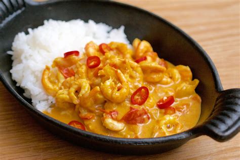 recept heta räkor curry vitlök